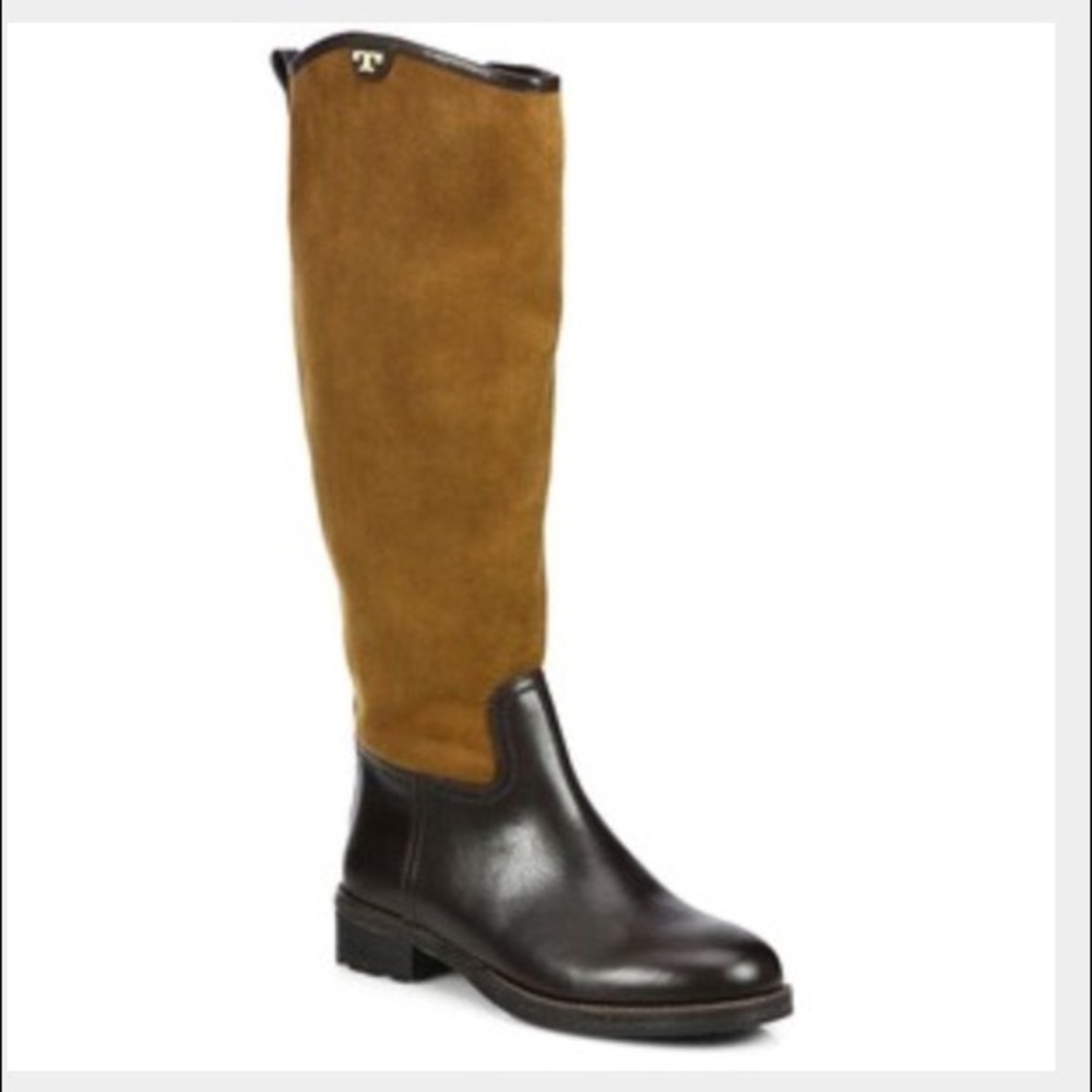 Tory Burch Kensington Genuine Shearling Lined Riding Boot  Size 6.5 NWOT